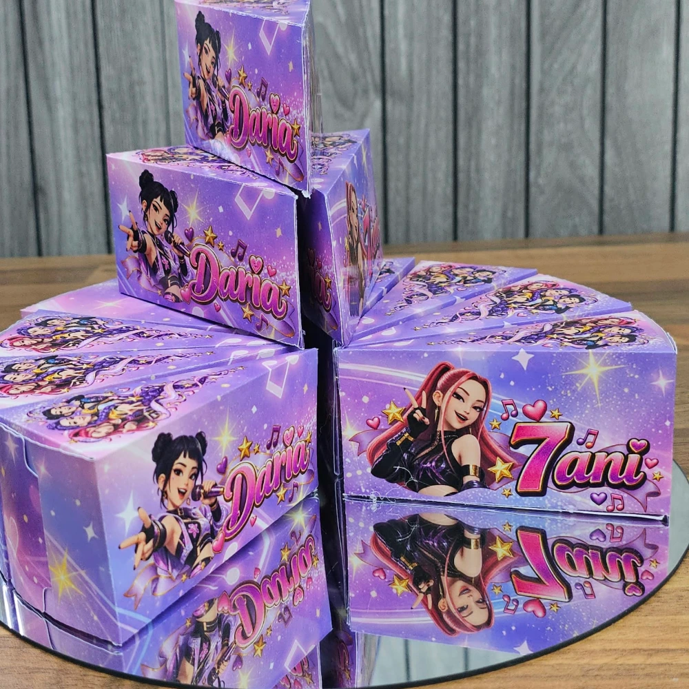 Personalised Cake Slice Gift Boxes – Custom Party Favours for Birthdays & Special Occasions